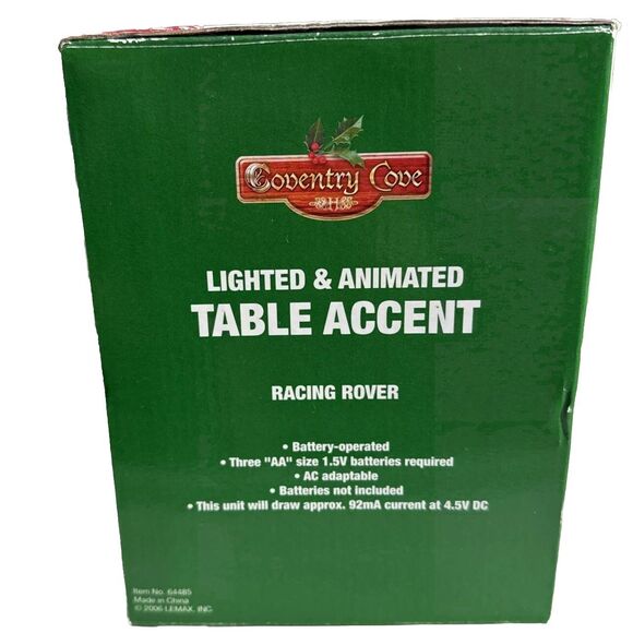 Lemax Coventry Cove Racing Rover Sled Tree Christmas 2006 Lights Only READ - Picture 14 of 16